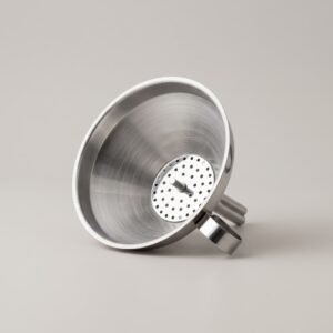 Funil Ø15CM Inox c/ Filtro Removível