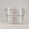 Pote Redondo Cambro Camwear 1,9L Graduado com Tampa